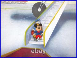 MICKEY MOUSE DONALD DUCK COMMERCIAL WALT DISNEY ORIGINAL PRODUCTION CEL airplane