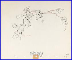 MICKEY MOUSE & MINNIE MOUSE Mickey's Rival RARE VINTAGE DISNEY CEL DRAWING 1936