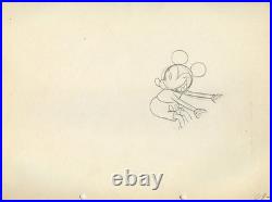 MICKEY MOUSE PLAYING PIANO Puppy Love VINTAGE PRODUCTION DISNEY CEL DRAWING 1933