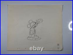MICKEY MOUSE Production Art Animation Cel Layout Drawing 1939 WALT DISNEY I10