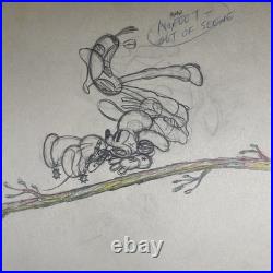 MICKEY MOUSE Production Art Animation Cel WALT DISNEY 1936 MICKEY'S RIVAL I10