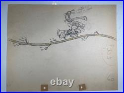 MICKEY MOUSE Production Art Animation Cel WALT DISNEY 1936 MICKEY'S RIVAL I10