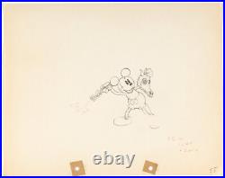 MICKEY MOUSE ROBINSON CRUSOE Mickey's Man Friday VINTAGE DISNEY CEL DRAWING 1935