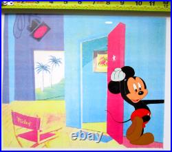 MICKEY MOUSE WALT DISNEY 1980s ORIGINAL ANIMATION PRODUCTION CEL
