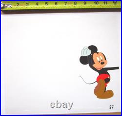 MICKEY MOUSE WALT DISNEY 1980s ORIGINAL ANIMATION PRODUCTION CEL