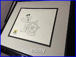 MICKEY MOUSE animation Cel Drawing Autograph By Paul Banker WALT DISNEY Art X1