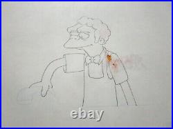 MOE from Bar 1990s THE SIMPSONS FOX Disney Original Production CEL + DRAWING
