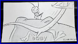 MULAN China cricket dragon Disney ORIGINAL PRODUCTION STORYBOARD cel DRAWING