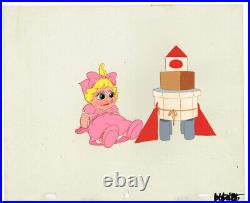 MUPPET BABIES Production Used Animation Cel on Master Background MB022 PIGGY