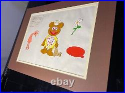 MUPPET BABIES animation cel Vintage Cartoons Background Disney Art 80's Lot I12