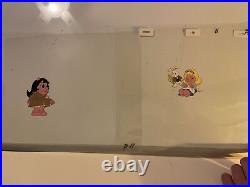 MUPPET BABIES animation cel Vintage Cartoons Background Disney Art 80's Lot I13