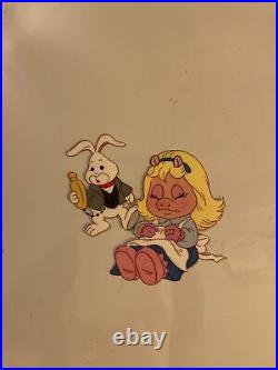 MUPPET BABIES animation cel Vintage Cartoons Background Disney Art 80's Lot I13