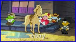 MUPPET BABIES animation cel Vintage Cartoons Background Disney Art 80's Lot X1