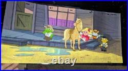 MUPPET BABIES animation cel Vintage Cartoons Background Disney Art 80's Lot X1