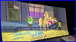 MUPPET BABIES animation cel Vintage Cartoons Background Disney Art 80's Lot X1