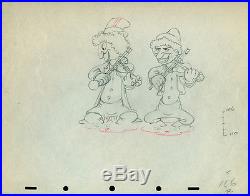Marx Bros. Groucho Disney cel production Drawing Mother Goose 1938