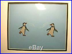 Mary Poppins Penguin Art Corner Original Production cel Disneyland New Frame