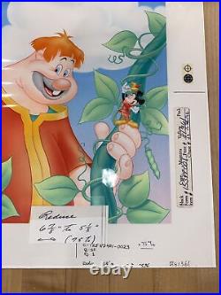 Mickey Beanstalk Willie Giant Walt Disney Original Animation Production Cel Art