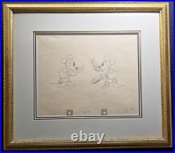 Mickey & Minnie Mouse Puppy Love (1933) Disney Animation Cel Original Pencils