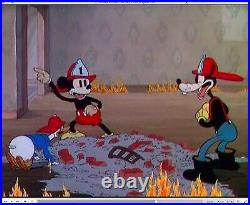 Mickey Mouse 1935 Production Animation Cel Drawing Disney Fire Brigade 39