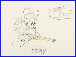 Mickey Mouse 1935 Production Animation Cel Drawing Disney Mickeys Man Friday 110