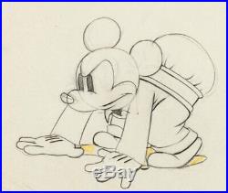 Mickey Mouse 1935 Production Animation Cel Drawing Disney Service Station 150