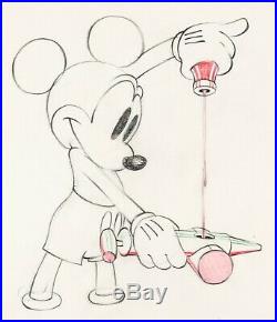Mickey Mouse 1939 Original Production Animation Cel Drawing Disney Society Dog