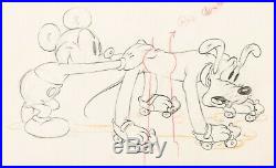Mickey Mouse 1939 Original Production Animation Cel Drawing Disney Society Dog 2