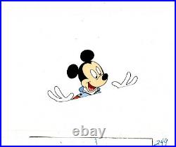 Mickey Mouse 1980s Production Animation Cel Walt Disney DVD Commercial 249