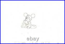 Mickey Mouse 1995 Production Animation Cel Drawing Disney Runaway Brain 77 HUGE