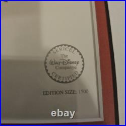 Mickey Mouse American Heroes Production Cel Ft Fireman Mickey And Pluto Fr