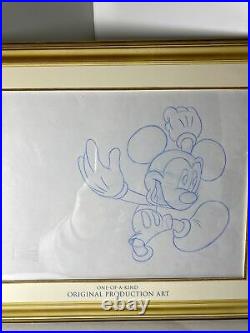 Mickey Mouse Cel Walt Disney's Enterprises TV Production Animation With COA BH