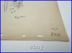 Mickey Mouse Mickey's Elephant Production Drawing Walt Disney Cel Original 1936