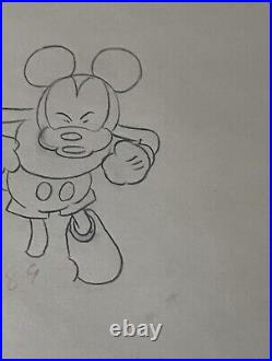 Mickey Mouse Original Animation Production Drawing Walt Disney On Ice 1935