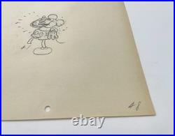Mickey Mouse Production Drawing Walt Disney 1932 Whoopee Party Cel Original Eat