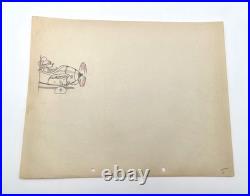 Mickey Mouse Production Drawing Walt Disney 1933 The Mail Pilot Cel Original