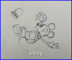 Mickey Mouse Production Drawing Walt Disney 1934 The Dognapper Cel Original