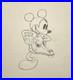 Mickey Mouse Production Drawing Walt Disney 1935 Mickeys Man Friday Cel Original