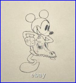 Mickey Mouse Production Drawing Walt Disney 1935 Mickeys Man Friday Cel Original