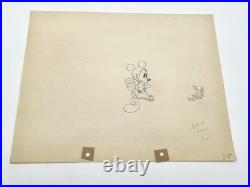 Mickey Mouse Production Drawing Walt Disney 1935 Mickeys Man Friday Cel Original