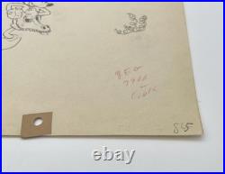 Mickey Mouse Production Drawing Walt Disney 1935 Mickeys Man Friday Cel Original