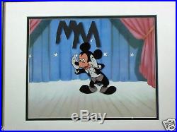 Mickey Mouse Tux Club Art Corner Disney Original Production cel ca 1950s