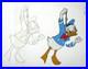 Mickey Mouse Watch + Donald Duck Walt Disney Original Production Cel + Drawing