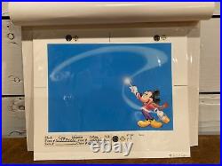Mickey Mouse With Magic Wand Disney Original Animation Production Cel Art