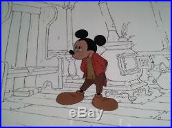 Mickey's Christmas Carol Disney Original Mickey Mouse Production Cel 1983