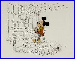 Mickey's Christmas Carol Mickey Mouse Production Cel Disney 1983