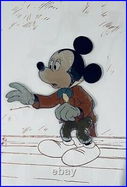 Mickey's Christmas Carol Original Production Cel Mickey Mouse Bob Cratchit