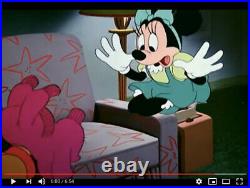 Minnie Mouse Production Animation Cel Drawing Disney Plutos Sweater 1949 41