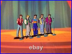 NEW KIDS ON THE BLOCK Animation Cel Walt Disney Channel Vintage Cartoon 90's I20