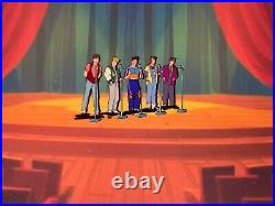 NEW KIDS ON THE BLOCK Animation Cel Walt Disney Channel Vintage Cartoon 90's I20